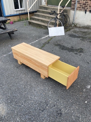 A STORAGE BENCH